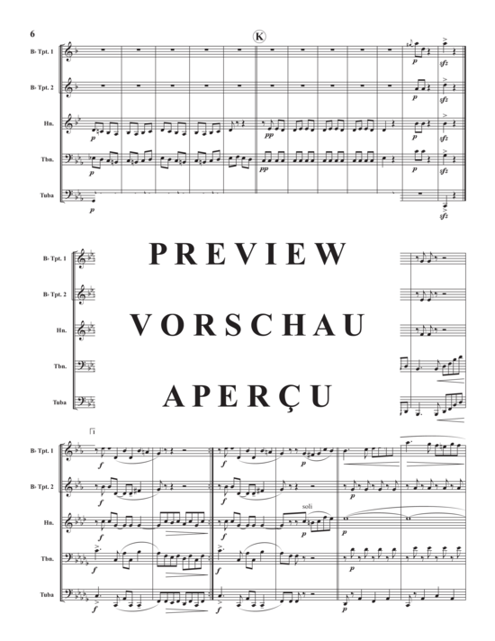 Produktgalerie: Seite 8 von 21 Two Movements from Brilliantes and Melodique , , (Blechbläserquintett)