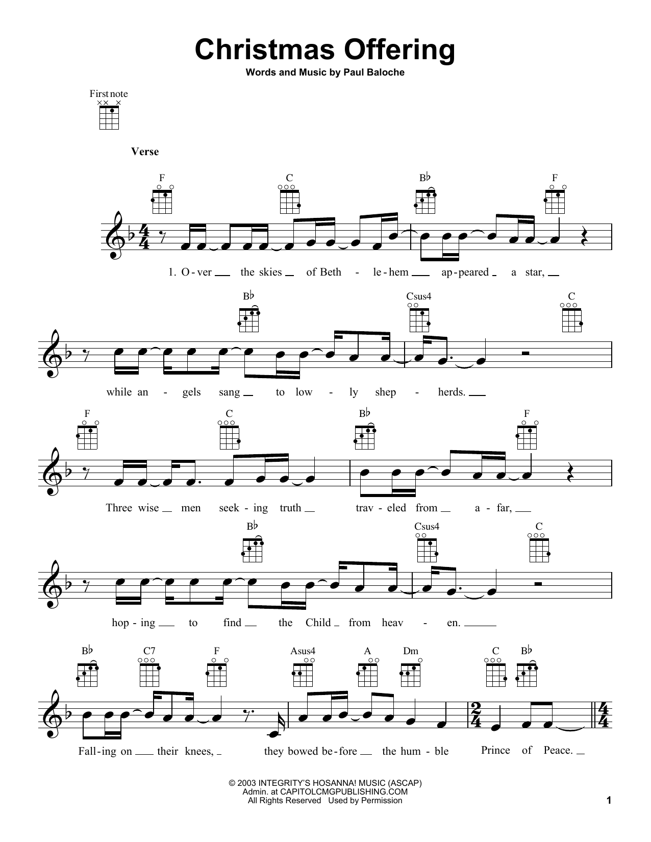 Product gallery: Page 1 of 1 Christmas Offering, Paul Baloche