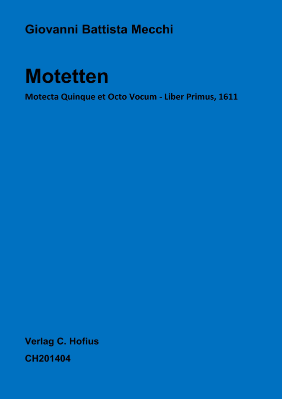 Produktbild zu: Motetten zu 5 und 8 Stimmen