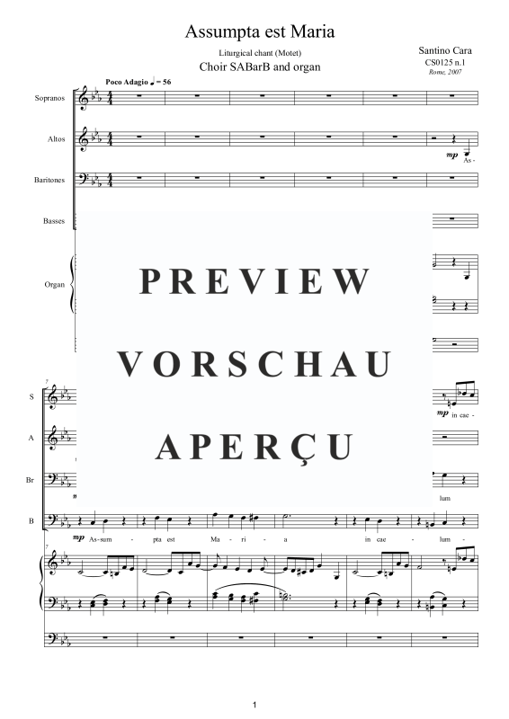 Produktgalerie: Seite 2 von 11 Assumpta est Maria - Liturgischer Gesang, , Gemischter Chor und Orgel