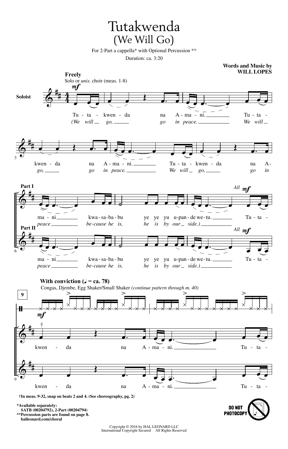 Produktbild zu: Tutakwenda (We Will Go)