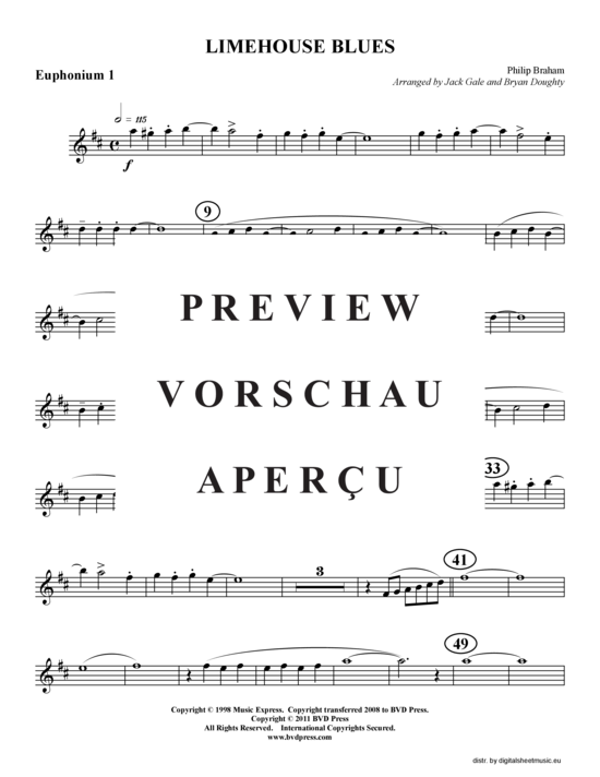 Produktgalerie: Seite 7 von 16 Limehouse Blues , , (Tuba Quartett: 2x Bariton, 2xTuba)