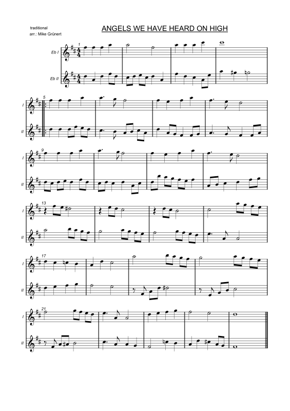 gallery: Carols in Duet, , Duette für 2 Alt Saxophone oder Instrumente in Es