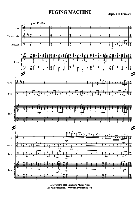 Product picture to: Fuging Machine Stephen Emmons