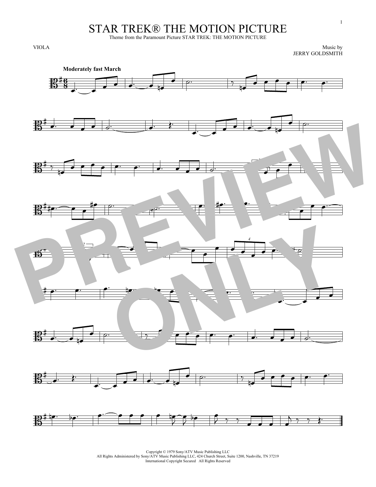Product gallery: Page 1 of 1 Star Trek The Motion Picture, Jerry Goldsmith