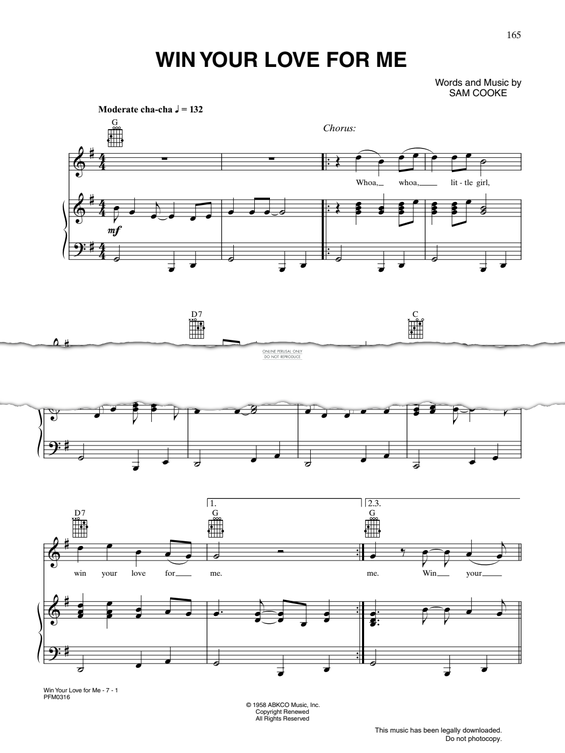 Produktgalerie: Seite 1 von 1 Win Your Love For Me, Sam Cooke, Gesang, Gitarre, Klavier