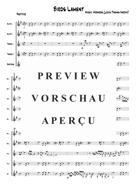 gallery: Birds Lament, , Saxophonquintett