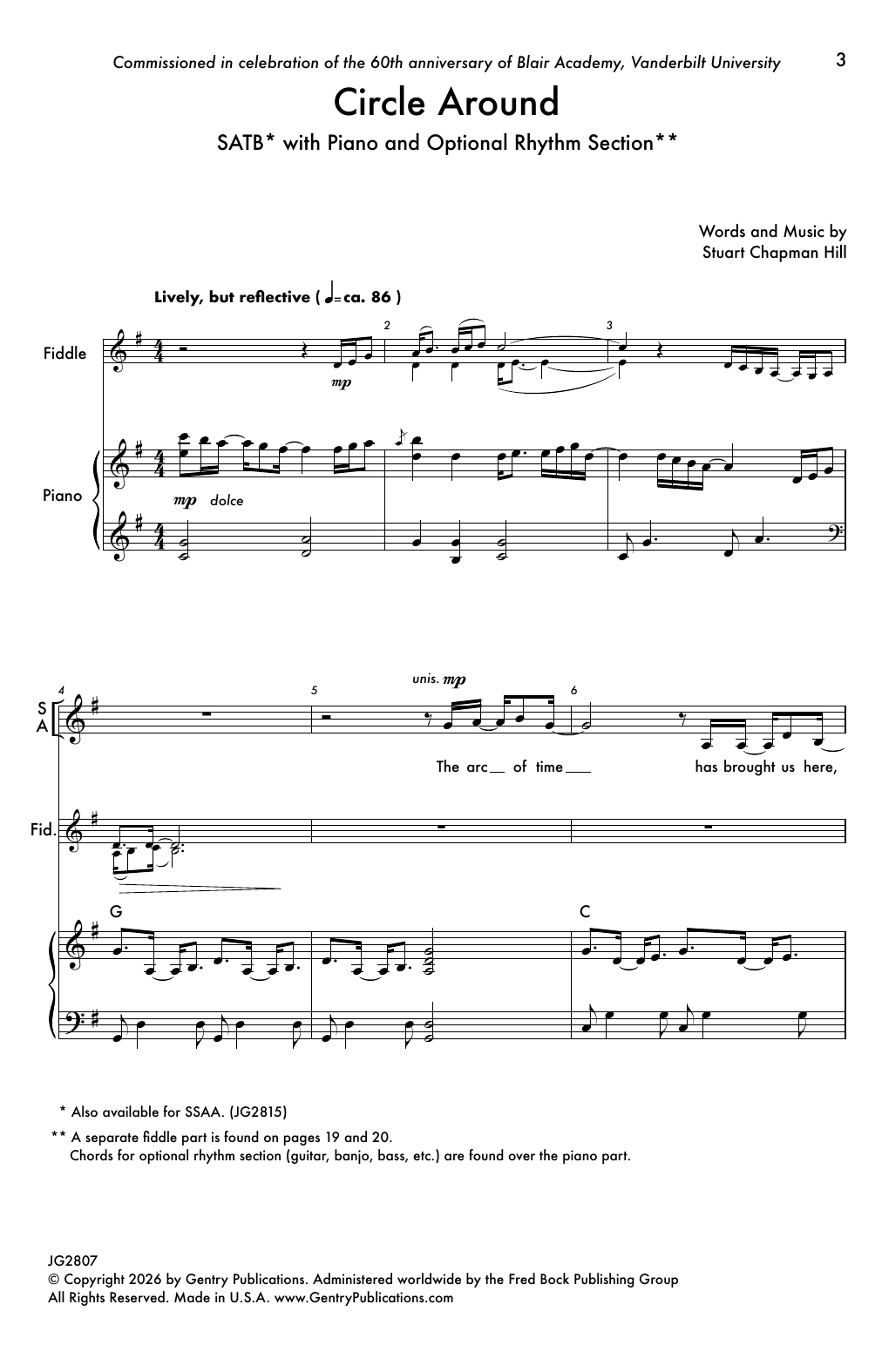 Produktgalerie: Seite 1 von 1 Circle Around, Stuart Chapman Hill, Chor