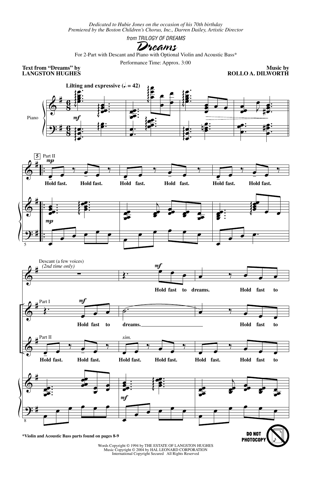 Produktbild zu:  Dreams (from Trilogy Of Dreams) - Rollo Dilworth