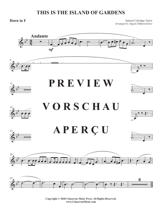 Produktgalerie: Seite 6 von 6 This is the Island of Gardens , , (Horn in F + Klavier)