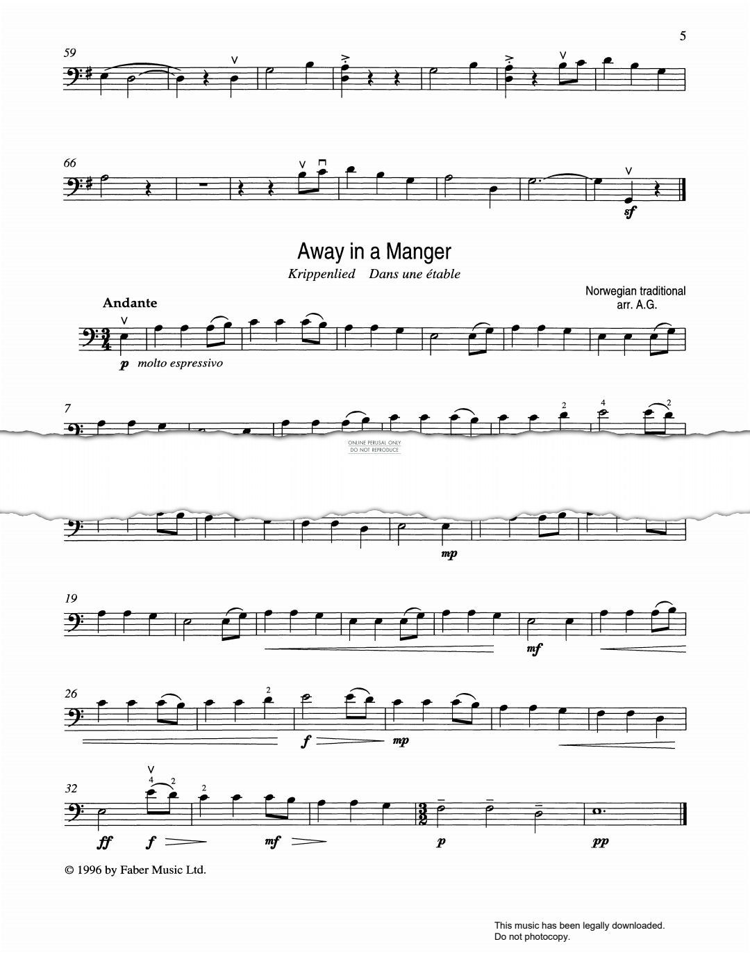 Produktgalerie: Seite 1 von 1 Away In A Manger, W. J. Kirkpatrick, Klavier, Violoncello