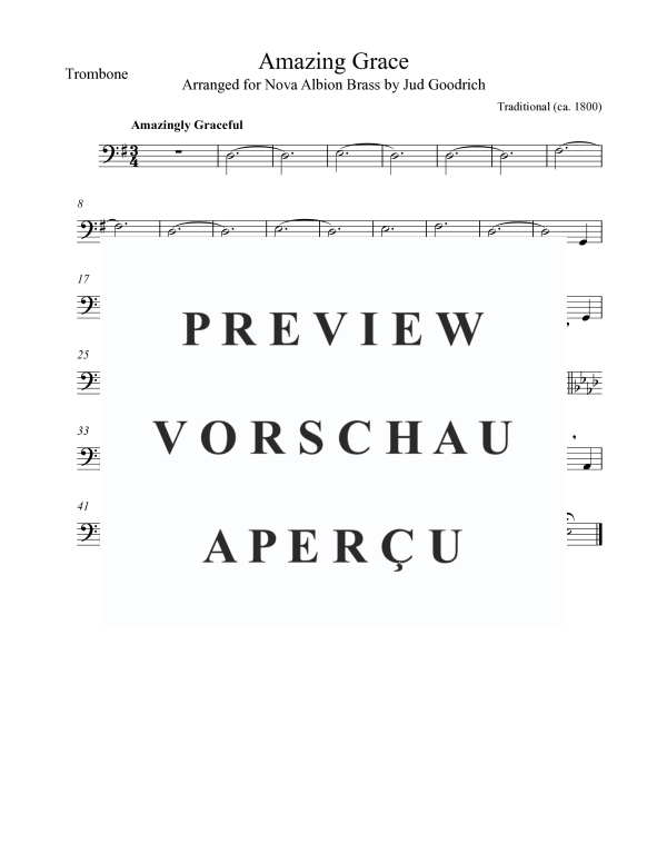 Product gallery: Page 8 of 10 Amazing Grace, , Brass Quintet