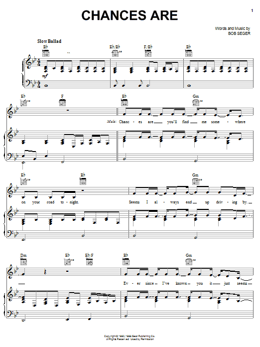 Product picture to:  Chances Are - Bob Seger