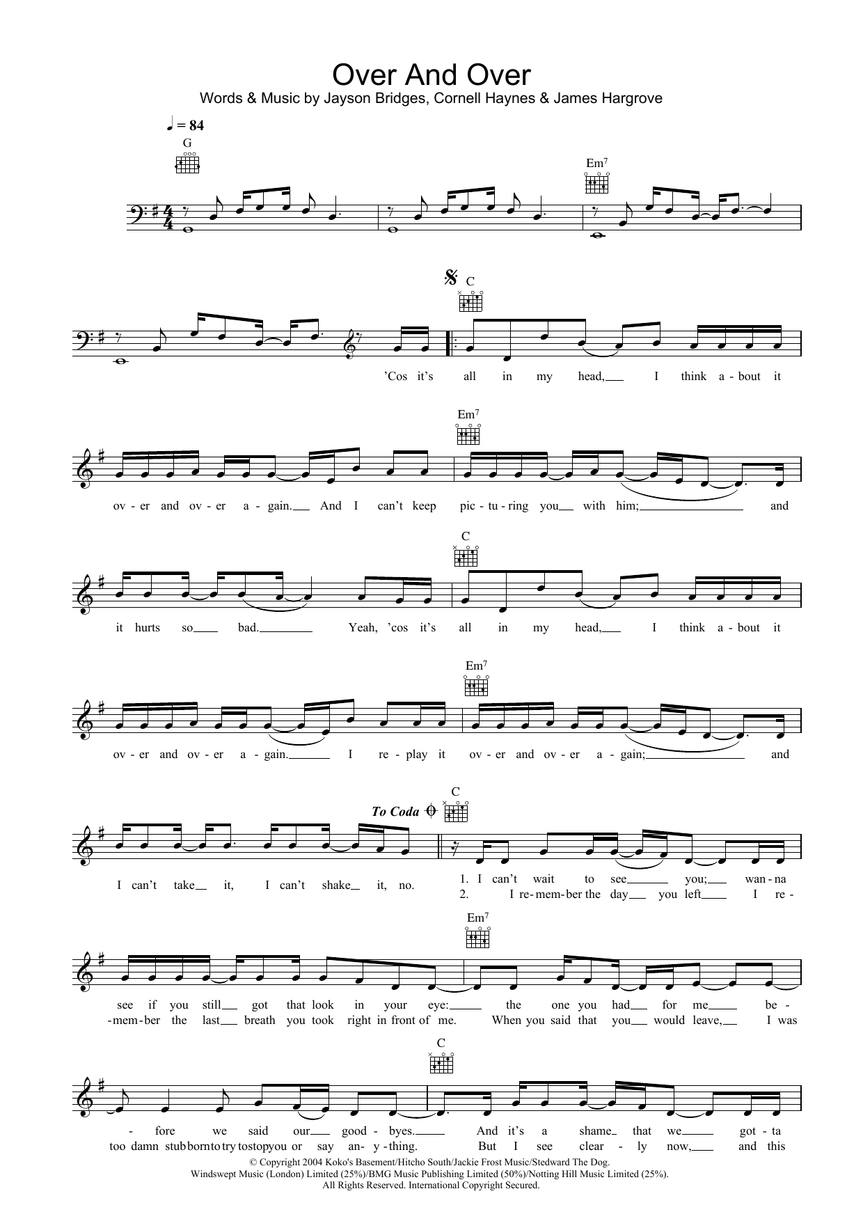 Produktbild zu: Over And Over (featuring Tim McGraw)