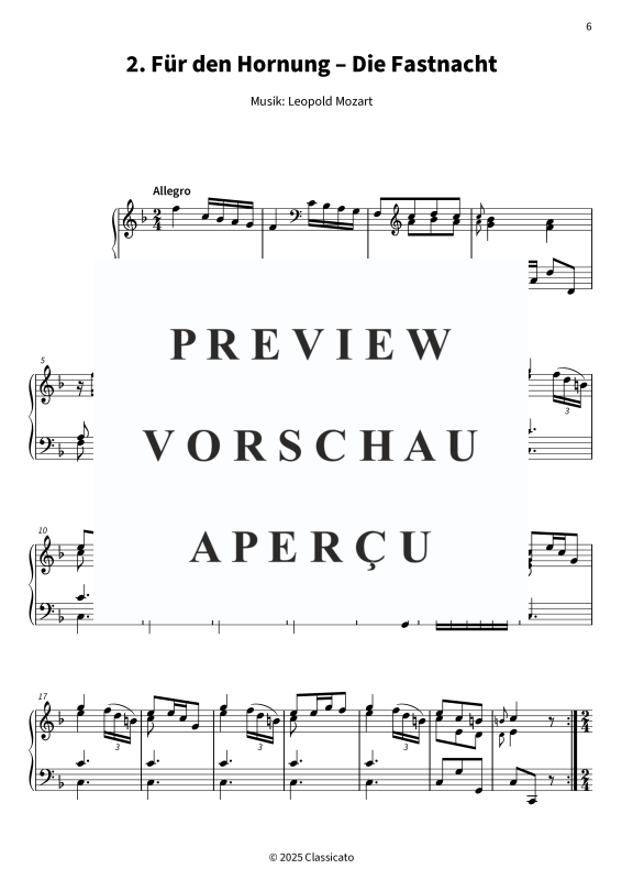 gallery: Der Morgen und der Abend - Klavierarrangements der Stücke für jeden Monat vom Hornwerk der Festung Hohensalzburg, , (Klavier Solo)