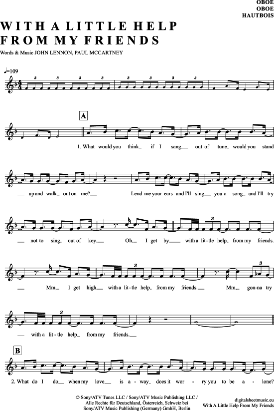 Produktbild zu: With a little help from my friends The Beatles