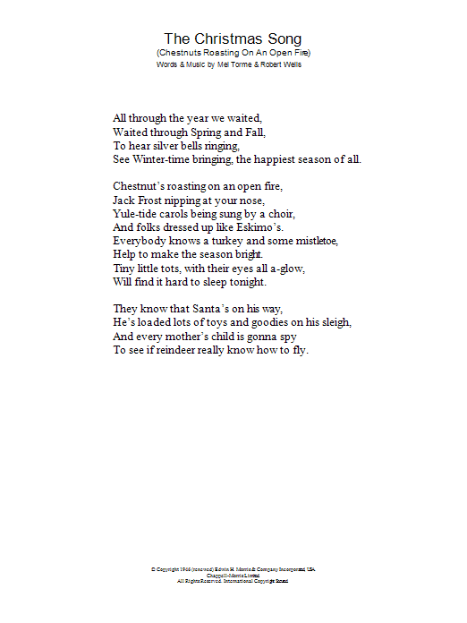 Product picture to:  The Christmas Song (Chestnuts Roasting On An Open Fire) - Mel Torme