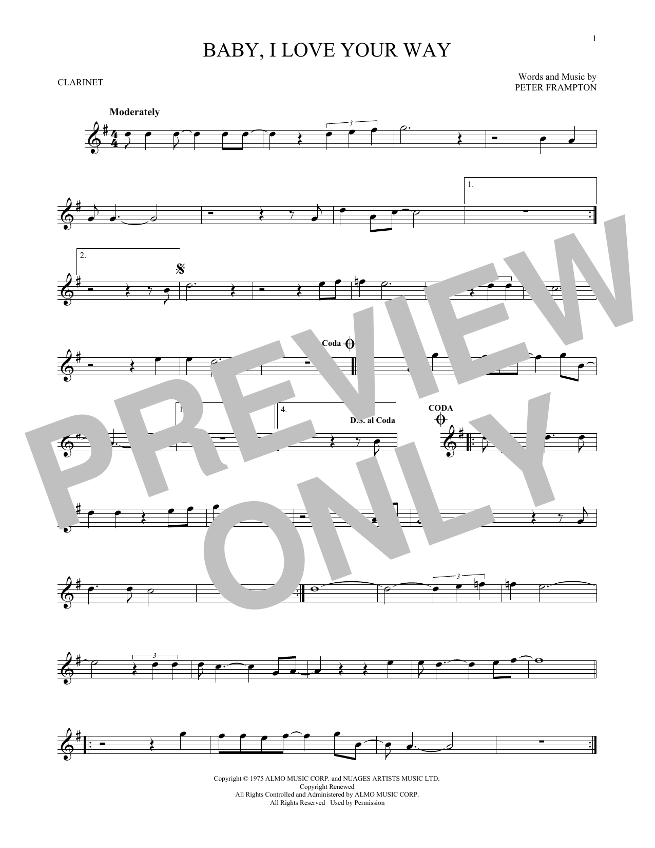 Product gallery: Page 1 of 1 Baby, I Love Your Way, Peter Frampton