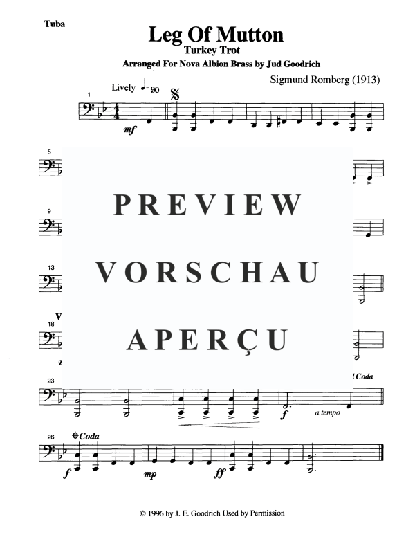 Product gallery: Page 10 of 11 Leg of Mutton, , Brass Quintet
