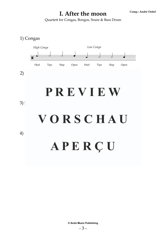 Produktgalerie: Seite 5 von 11 5 Ensemble Pieces for four Percussionists, , Percussion Ensemble Quartet