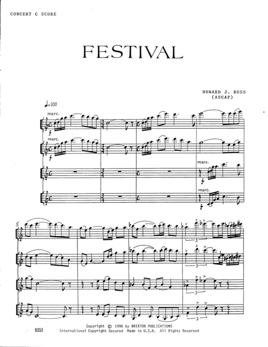 Festival (4 Flöten ) 