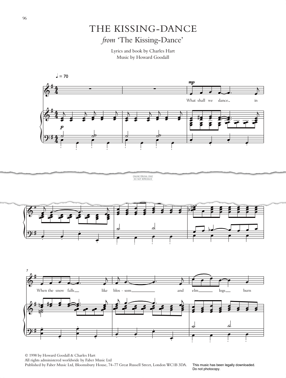 Product picture to: The Kissing-Dance (from 'The Kissing-Dance)