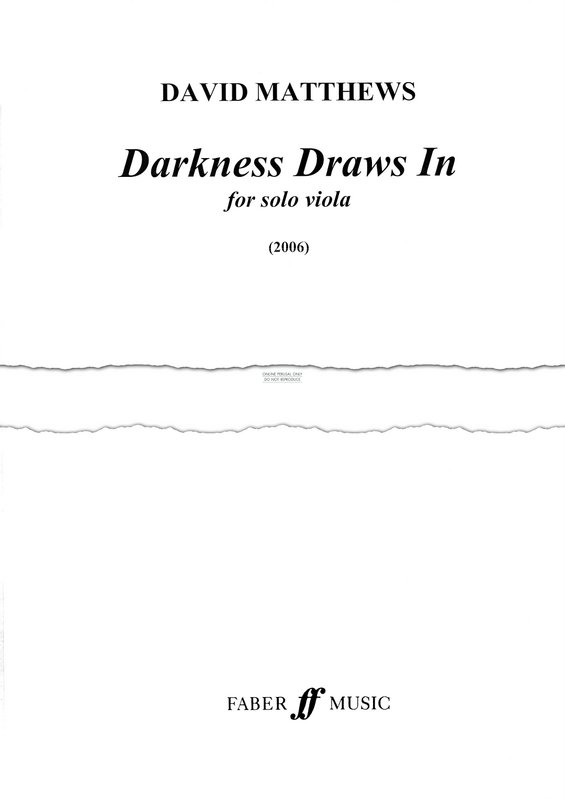 Product gallery: Page 1 of 1 Darkness Draws In, David Matthews