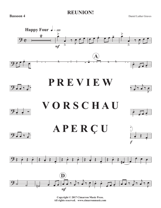 Product gallery: Page 13 of 16 Reunion! , , (Bassoon Quintet 1-5 bassoons)