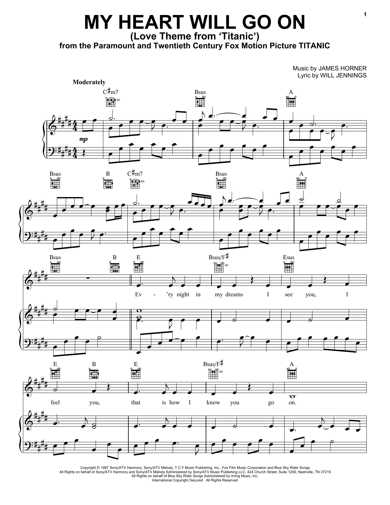 Product picture to: My Heart Will Go On (Love Theme from Titanic)