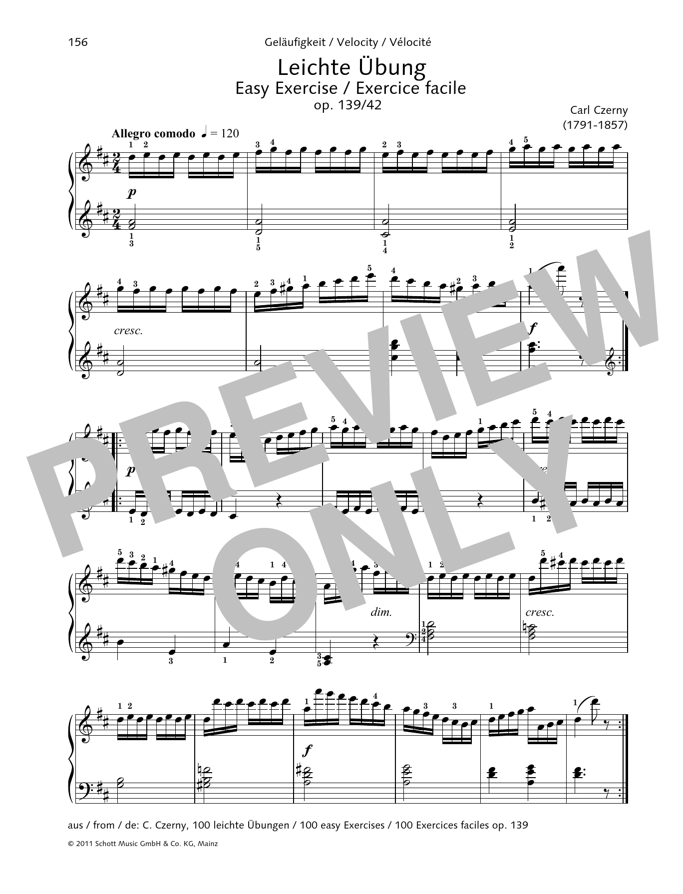 Product gallery: Page 1 of 1 Easy Exercise, Carl Czerny