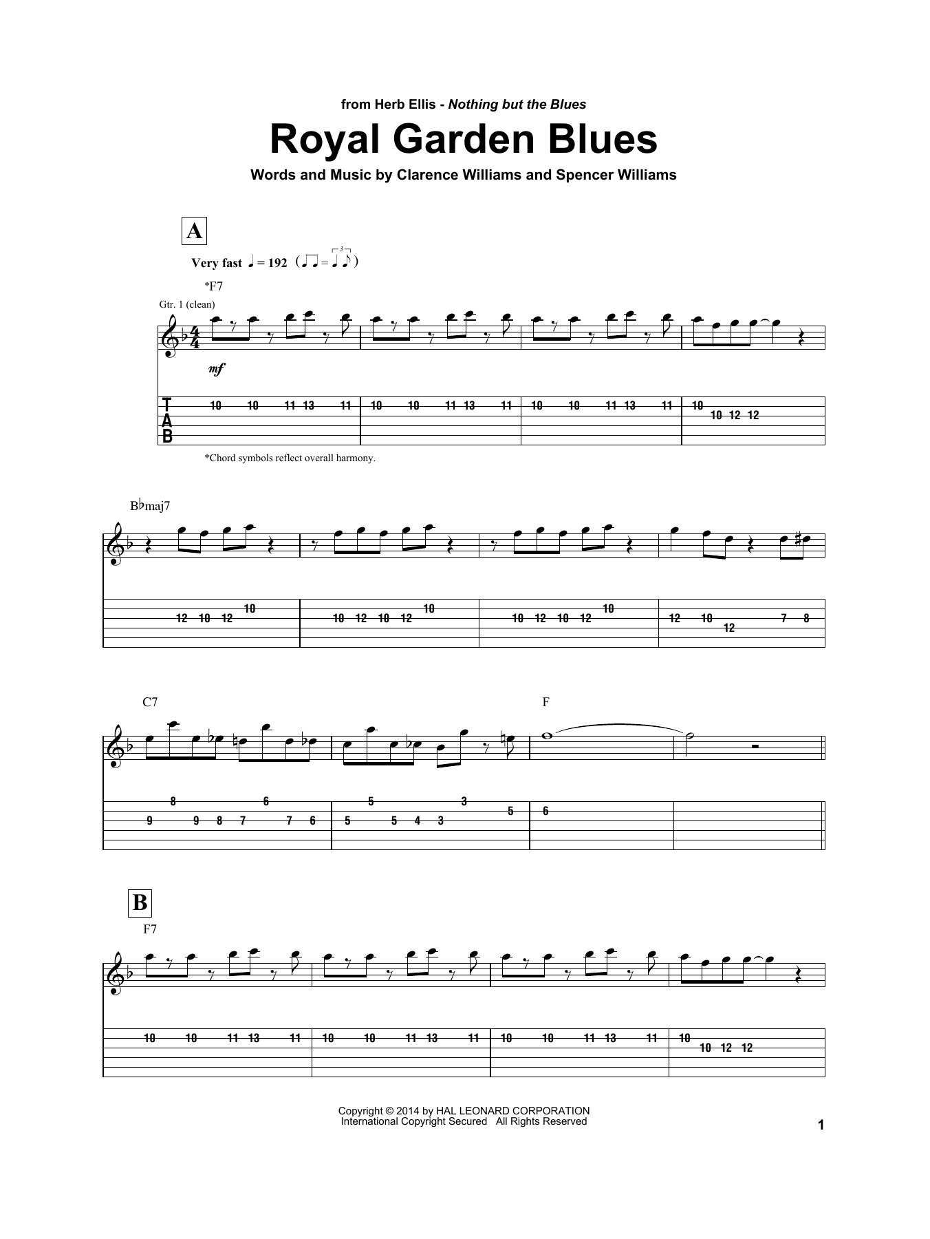 Product gallery: Page 1 of 1 Royal Garden Blues, Herb Ellis