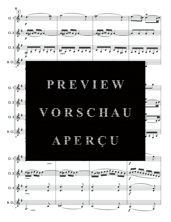 Product gallery: Page 10 of 11 String Quartet No. 1, Mvt. 4, , (Clarinet Quartet)