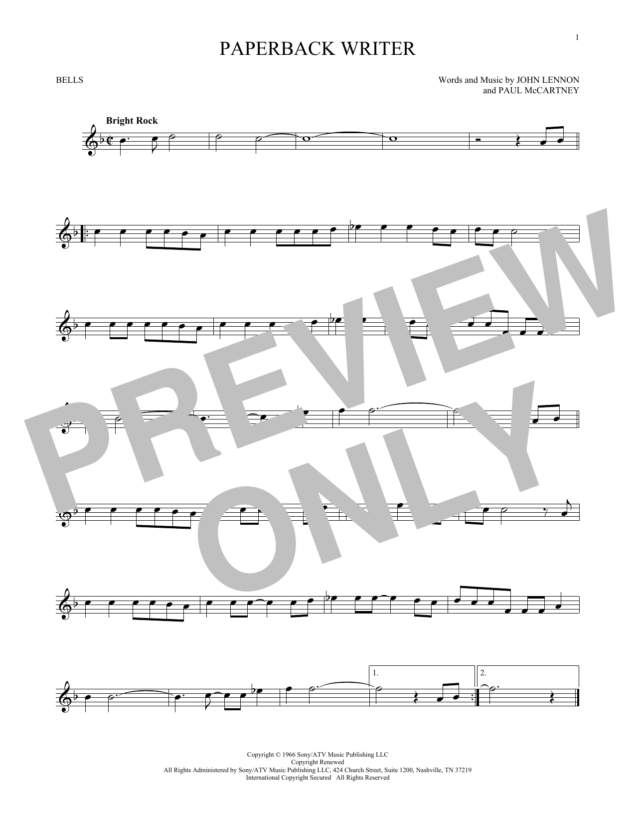 Produktbild zu:  Paperback Writer - The Beatles