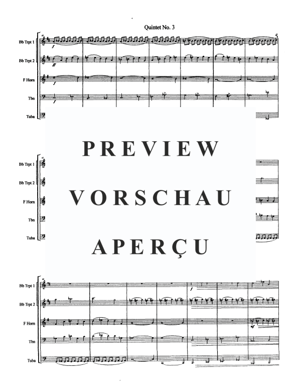 Produktgalerie: Seite 7 von 11 Quintet No. 3, , Blechbläserquintett