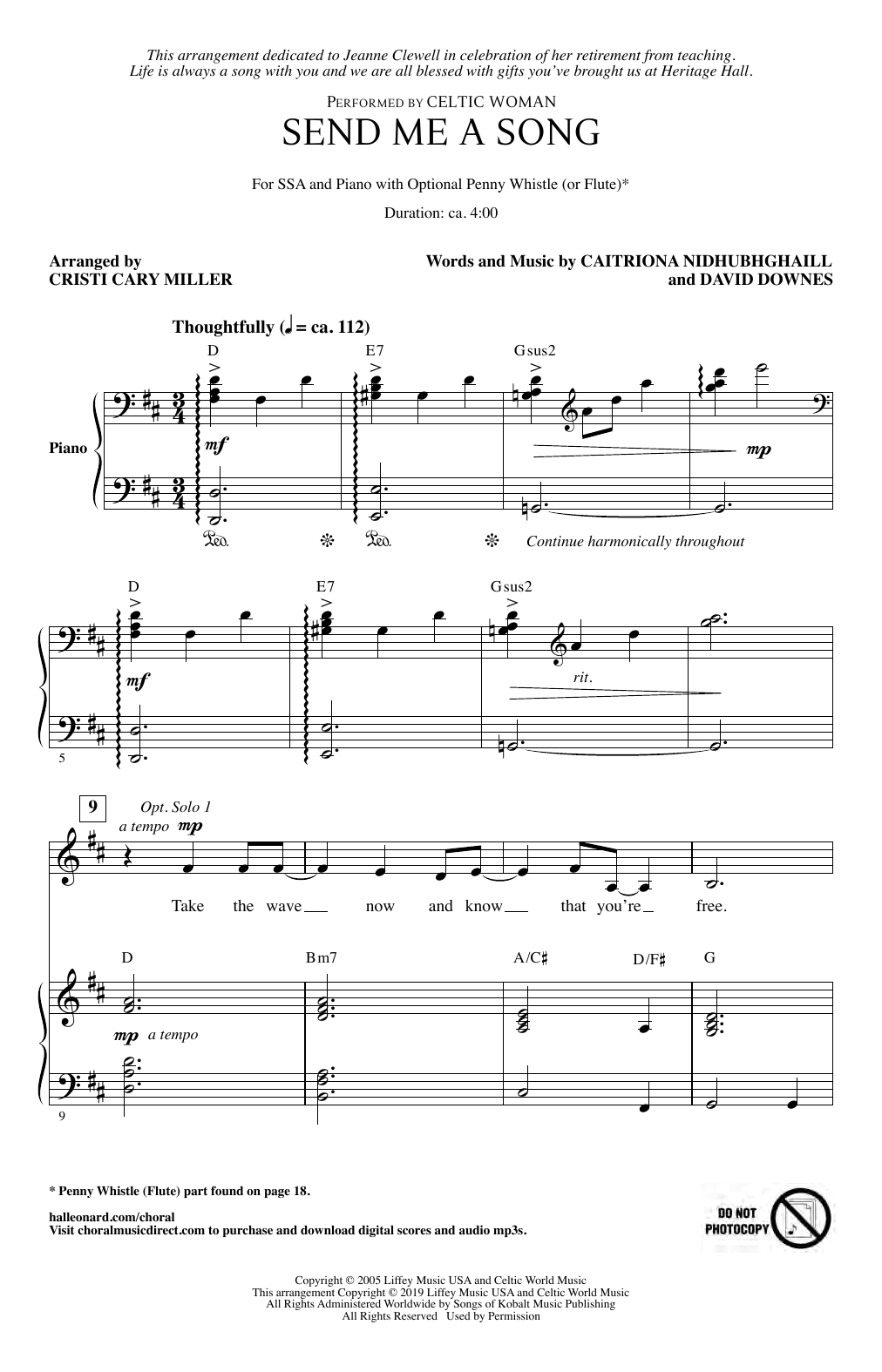 Produktgalerie: Seite 1 von 1 Send Me A Song (arr. Cristi Cary Miller), Celtic Woman, Chor