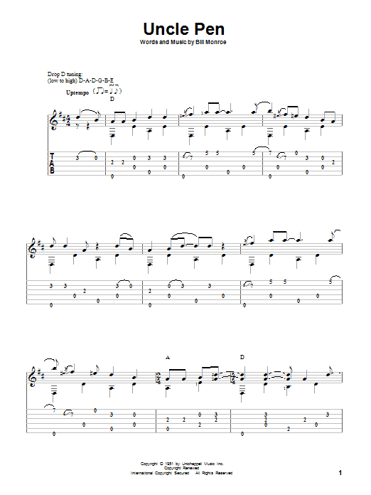 Produktgalerie: Seite 1 von 1 Uncle Pen, Bill Monroe, Gitarre