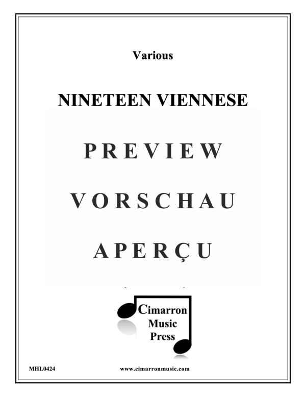 Produktgalerie: Seite 2 von 11 19 Viennese Horn Quartets, Vol. II, , Horn Quartett