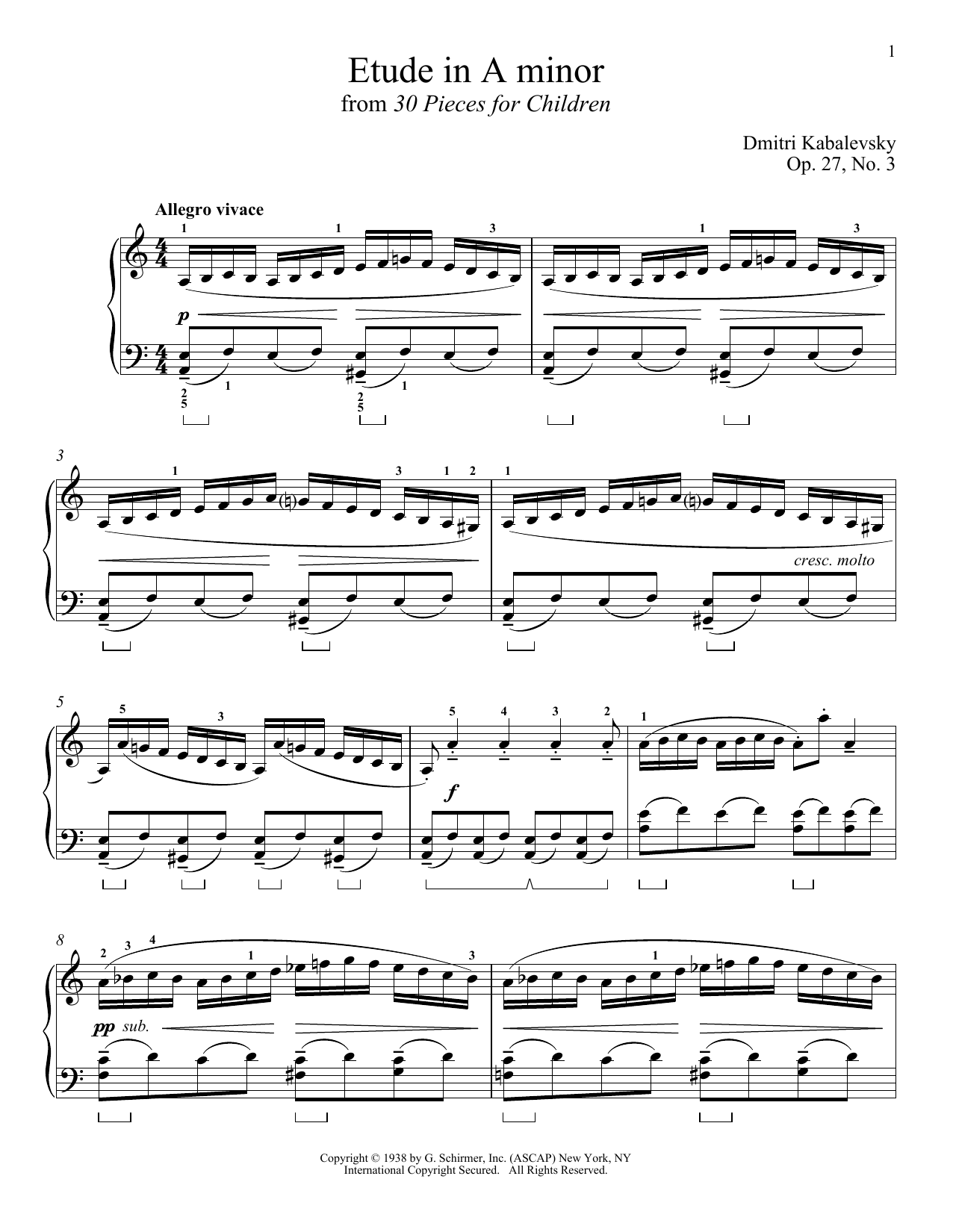 Produktbild zu: Etude In A Minor