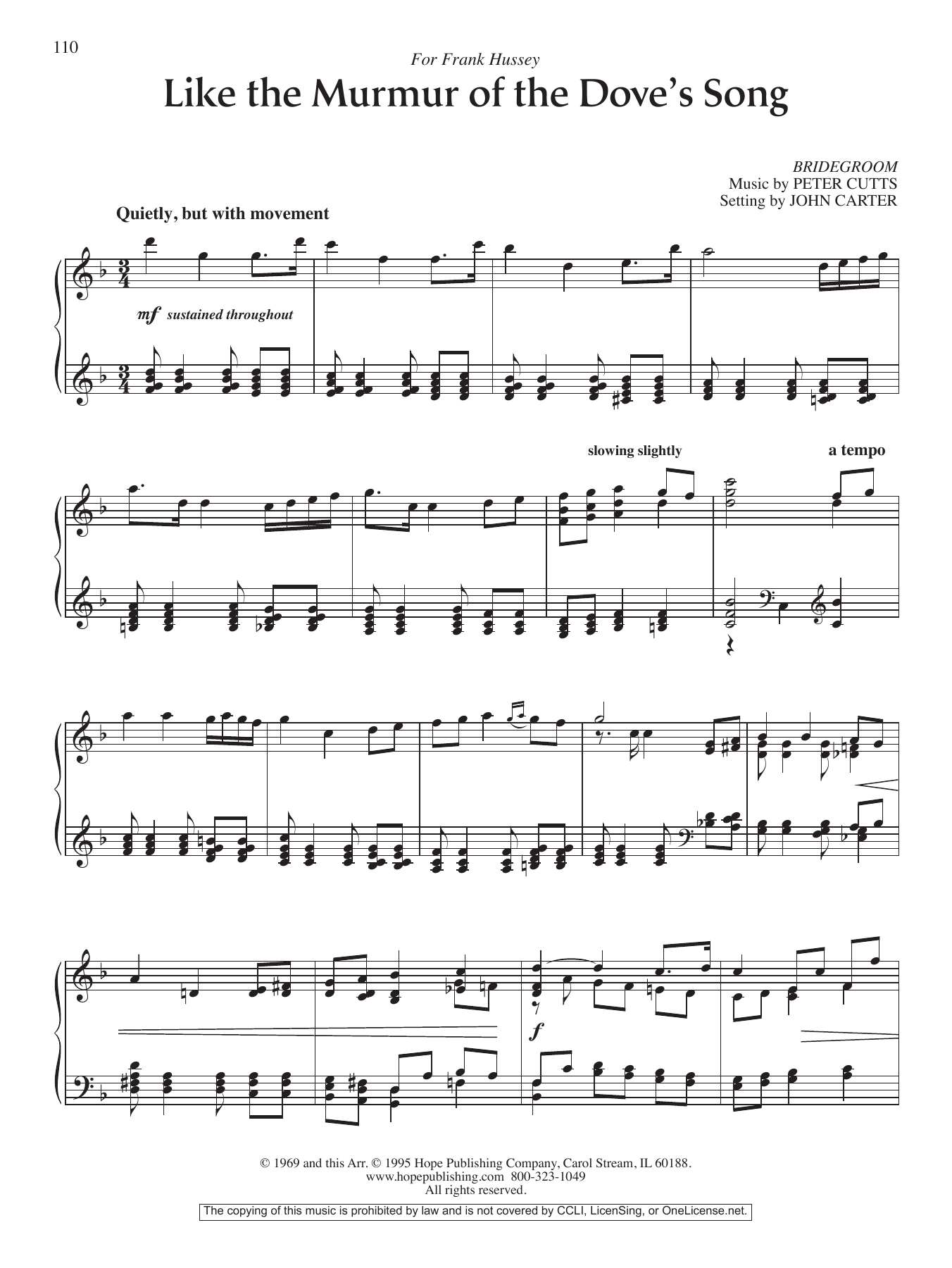 Produktbild zu: Like the Murmur of the Dove's Song