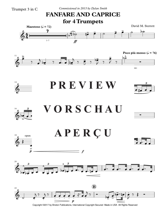 Produktgalerie: Seite 15 von 21 Fanfare and Caprice , , (4 Trompeten)