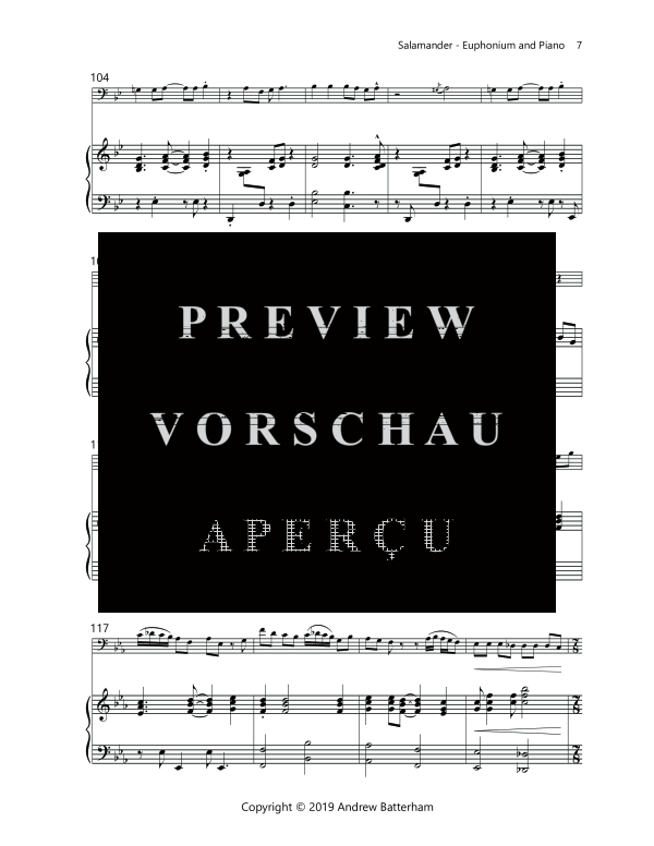 Product gallery: Page 11 of 11 Salamander, , (euphonium and piano)