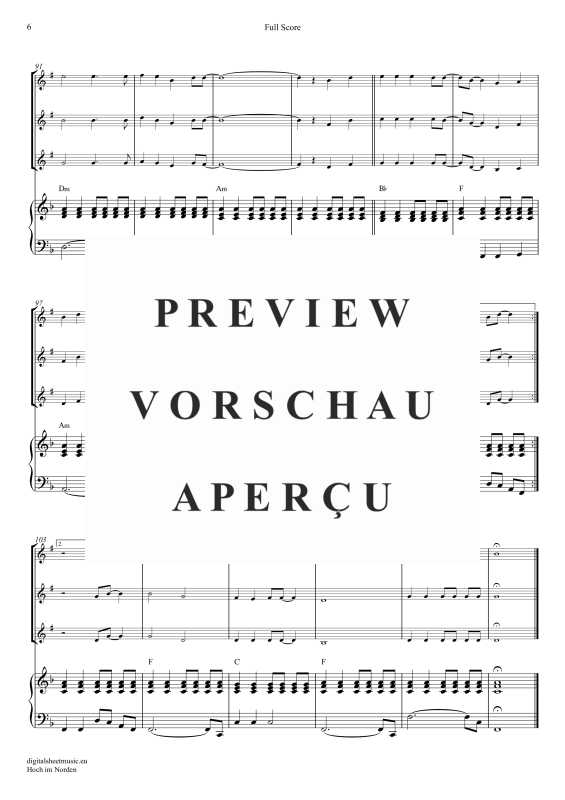 Produktgalerie: Seite 7 von 11 Hoch im Norden, Santiano, (Trompeten Trio + Klavier)