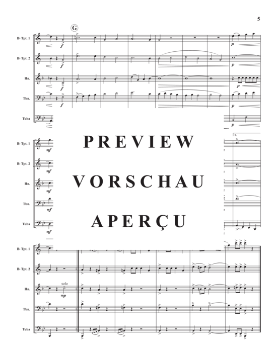 Produktgalerie: Seite 7 von 17 American Medley No. 1 , , (Blechbläserquintett)