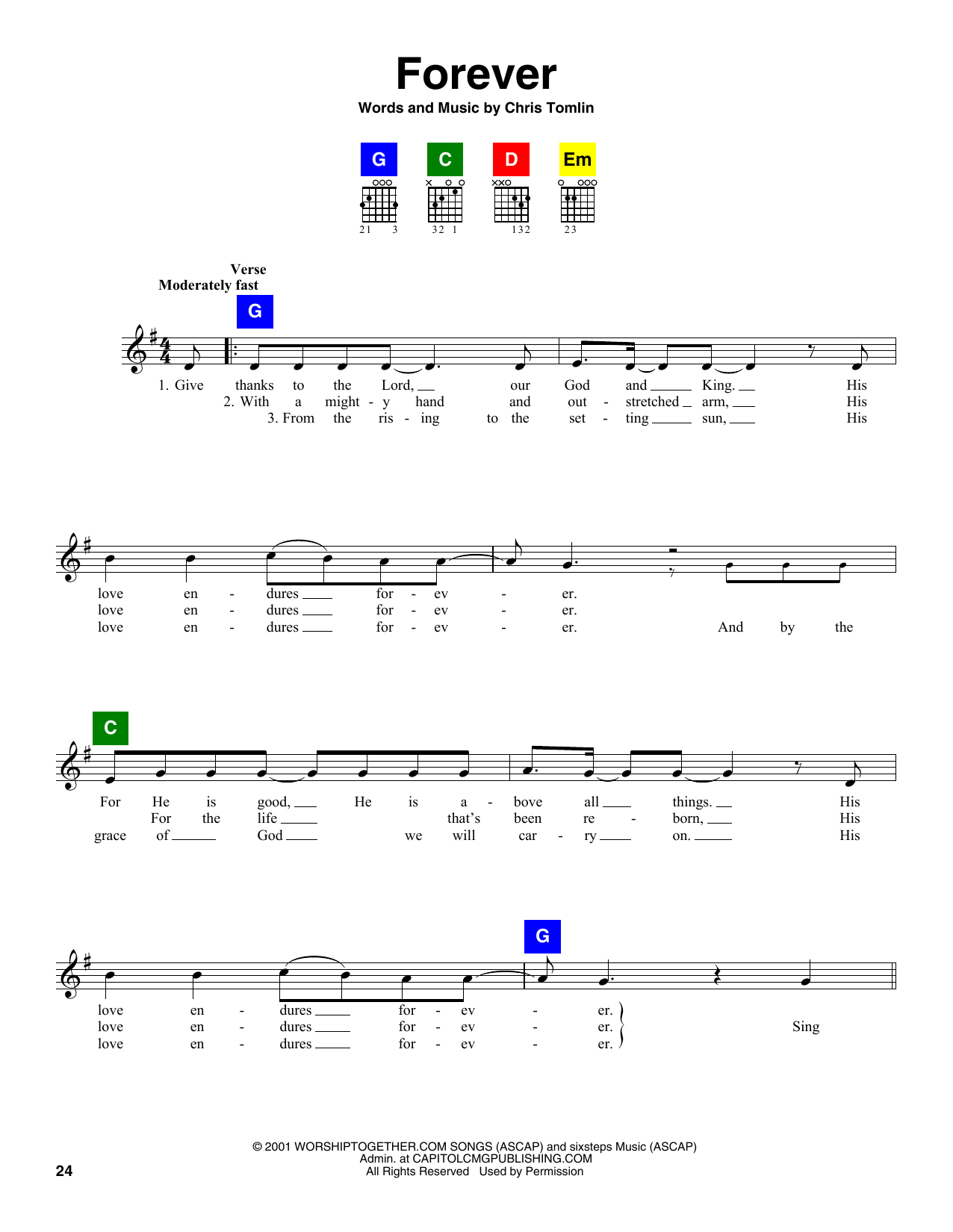 Produktgalerie: Seite 1 von 1 Forever, Chris Tomlin