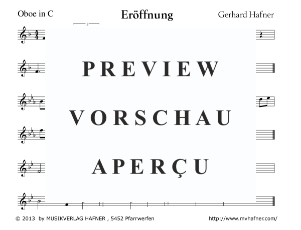 Product gallery: Page 6 of 11 Eröffnung - Präsentierstück - Anhang, , (large wind orchestra)