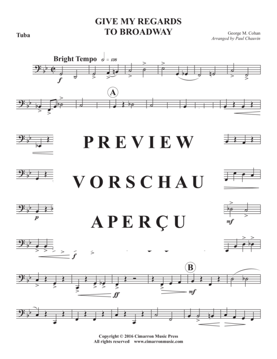 Produktgalerie: Seite 16 von 17 Give My Regards to Broadway , , (Blechbläserquintett)