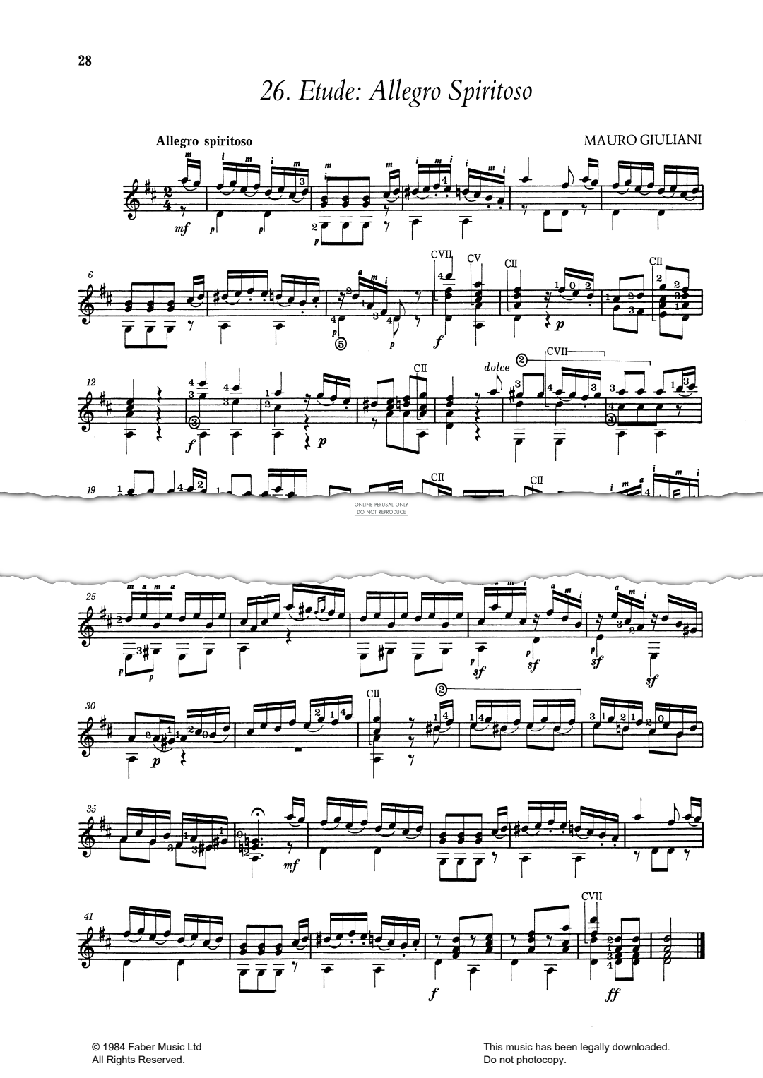 Product gallery: Page 1 of 1 Étude Allegro Spiritoso, Mauro Giuliani