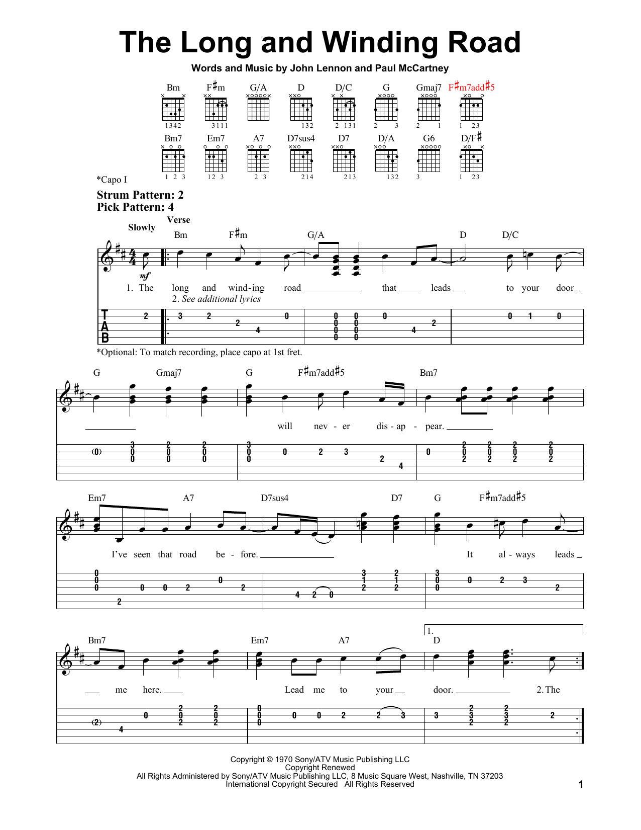 Product gallery: Page 1 of 1 The Long And Winding Road, The Beatles
