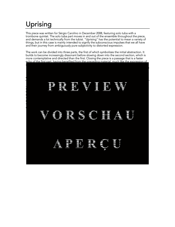 gallery: Uprising, , (Blechbläser Ensemble)