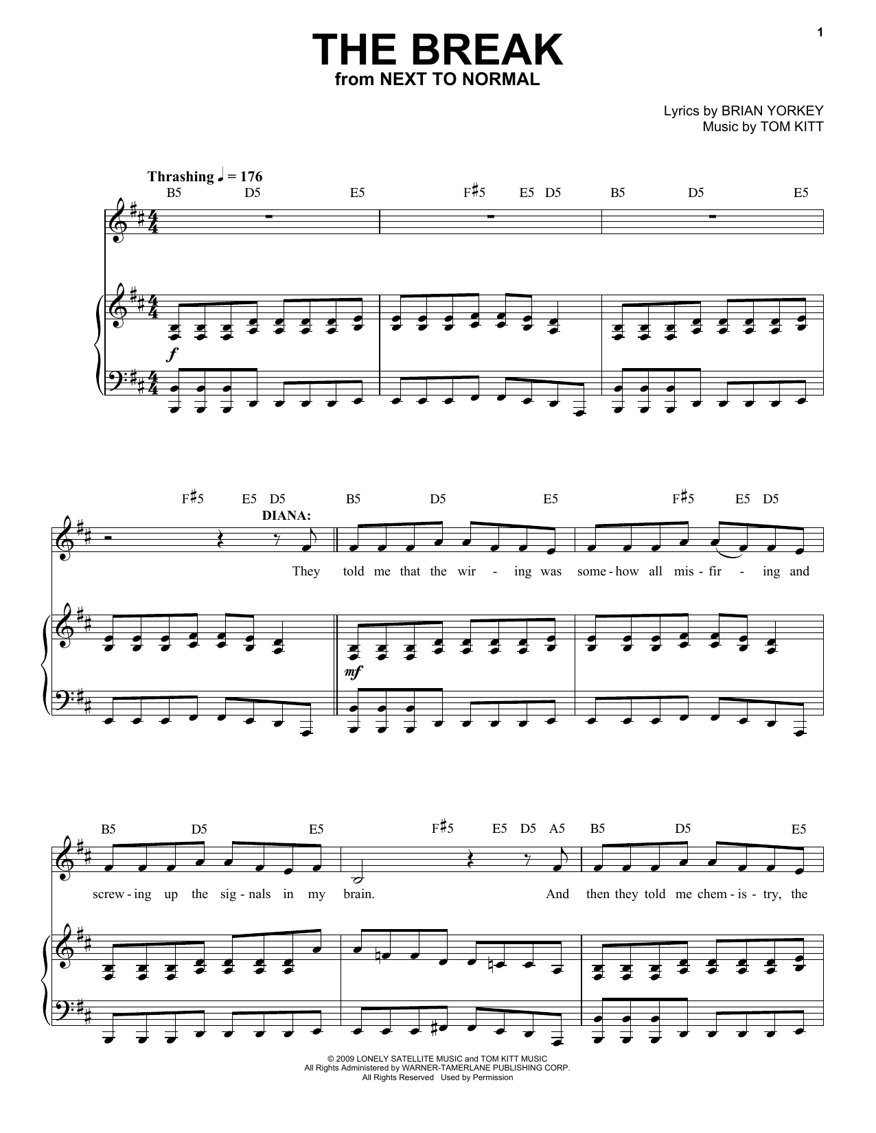 Produktbild zu: The Break (from Next to Normal)